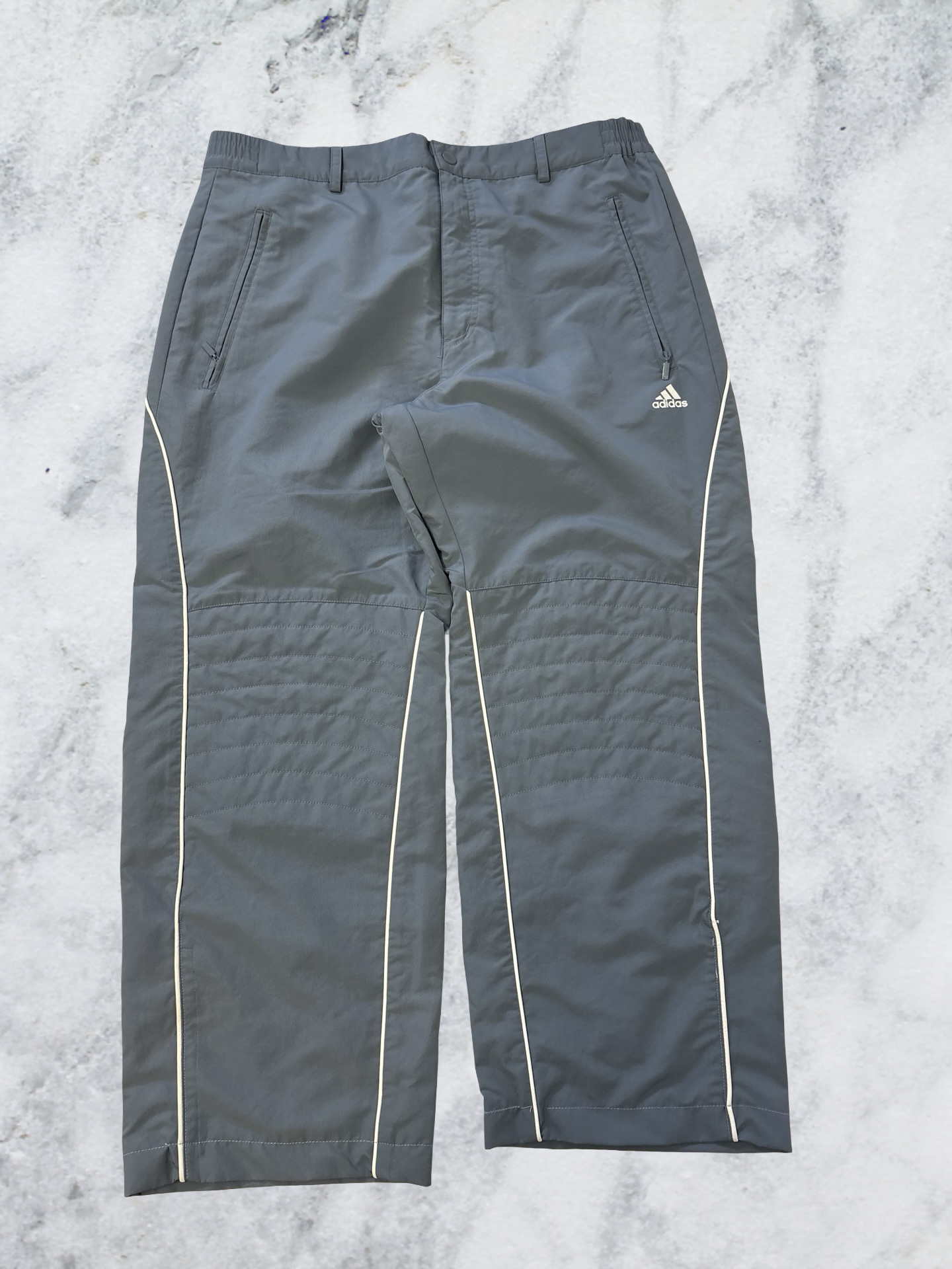 Adidas Vintage Trackpants M baggy unten umgenäht 6811