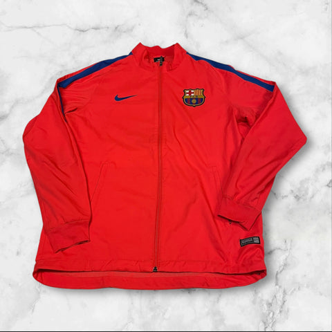 Nike FCB Vintage Trackjacket Nylon Stoff aus Regenjacke L 9455