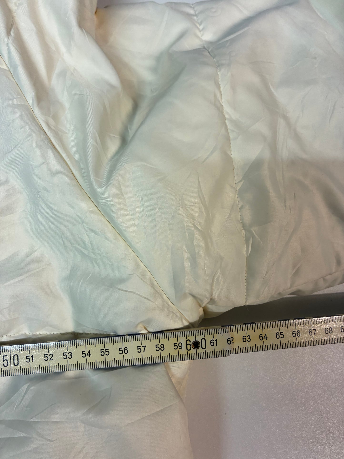 Vintage Tommy Hilfiger Winterjacke cremefarben L 6290