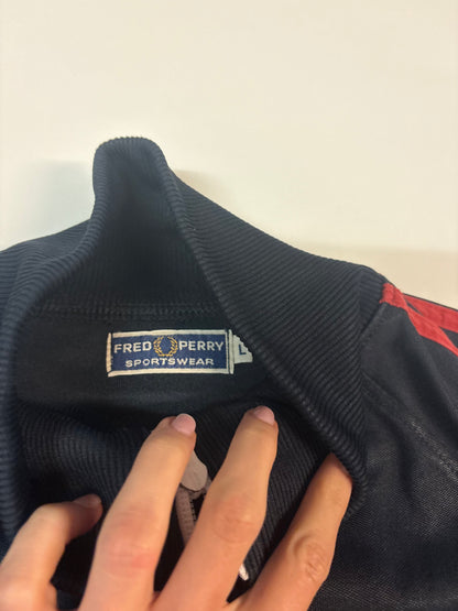 Fred Perry Vintage Trackjacket schwarz L 6141