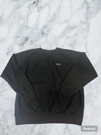 Vintage Umbro Sweatshirt XXL fit XL schwarz gesticktes Logo 5728