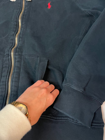 Polo Ralph Lauren Vintage Sweatjacke L schwarz #4131