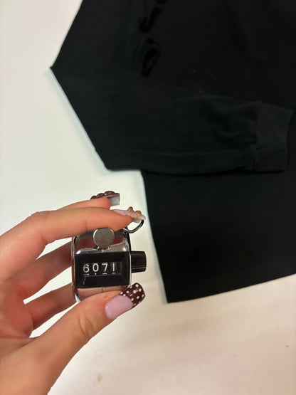 Vintage Lacoste Polo Shirt S - M schwarz 6071