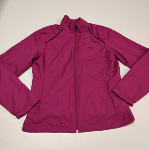 Reebok Vintage Damen Trackjacket S ( Damen M) Nylon Stoff aus Regenjacke #7491