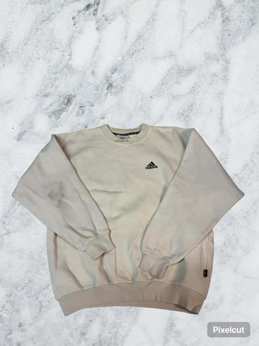Vintage Adidas Sweatshirt S fit M beige 6006