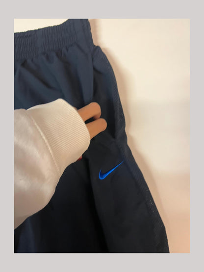 Nike Vintage Trackpants Navy M Baggy 4656