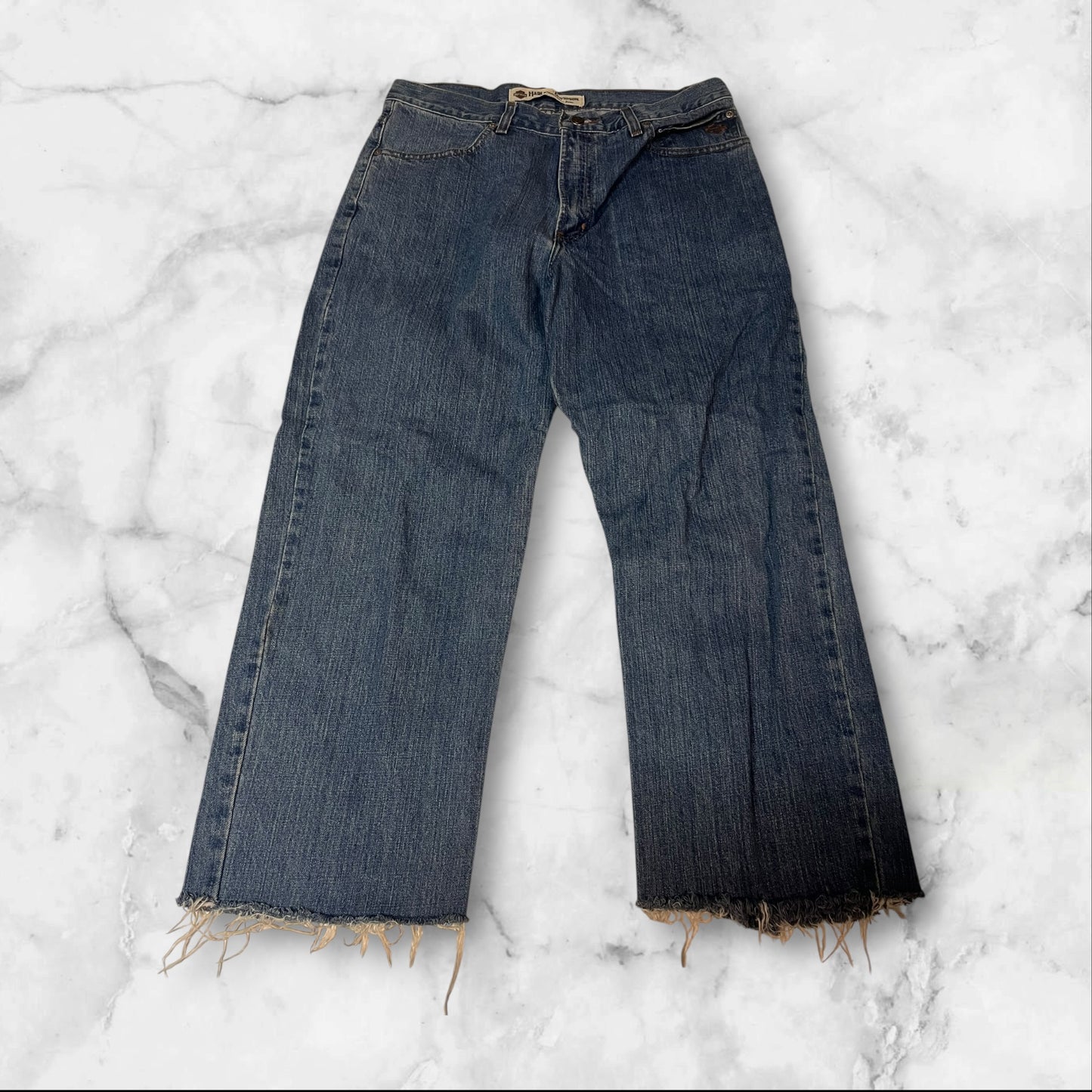 Vintage Harley Davidson Jeans 34/34 kurze Beine 4056