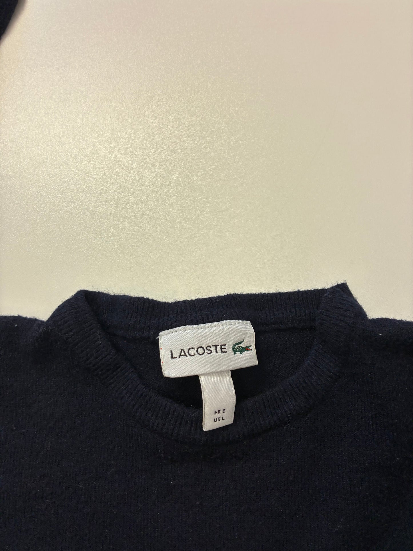 Vintage Lacoste Pullover 100% wolle L fit S - M 6738