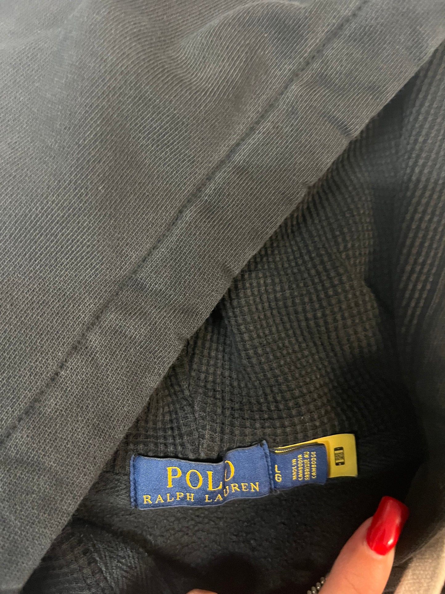 Vintage Polo Ralph Lauren Hoodie L 4274