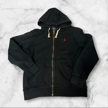 Polo Ralph Lauren Vintage Sweatjacke L schwarz #4131