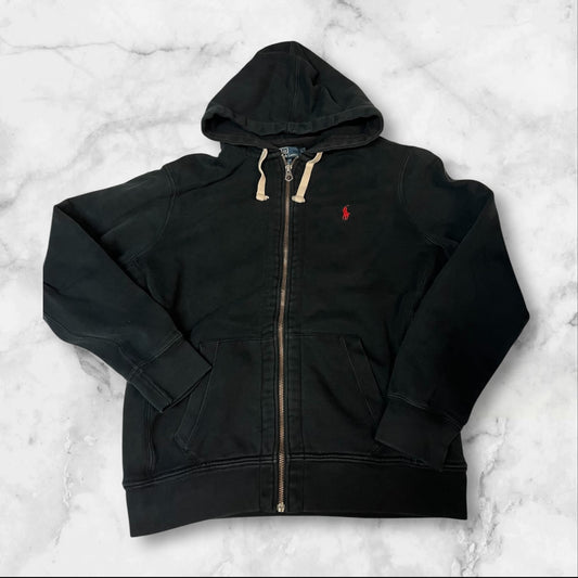Polo Ralph Lauren Vintage Sweatjacke L schwarz #4131
