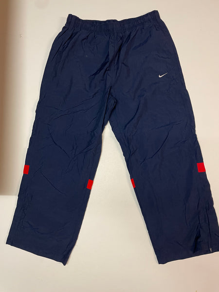 Nike Vintage Trackpants Baggy Nylon Stoff aus Regenjacke #8845 GrS