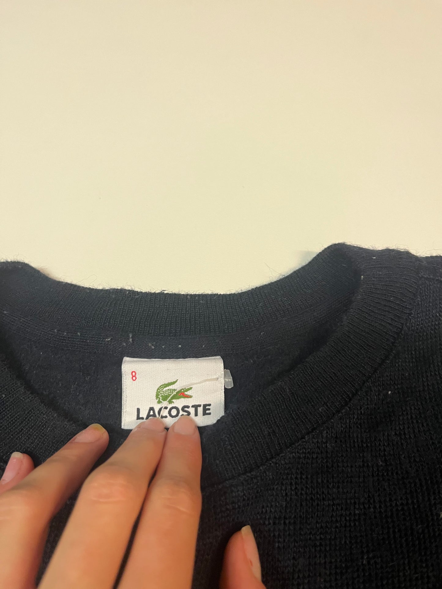 Lacoste Vintage Pullover 51% Wolle Xxl 4896