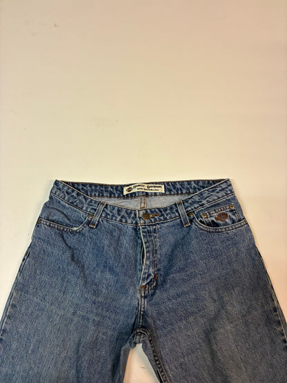 Vintage Harley Davidson Jeans gekürzt S 6262