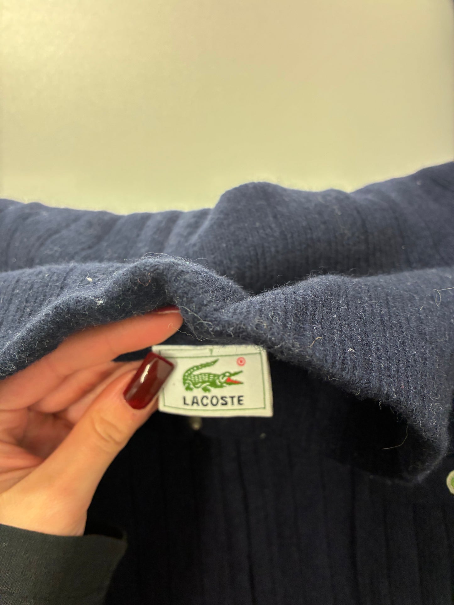 Vintage Lacoste Pullovet Wolle XL 6735