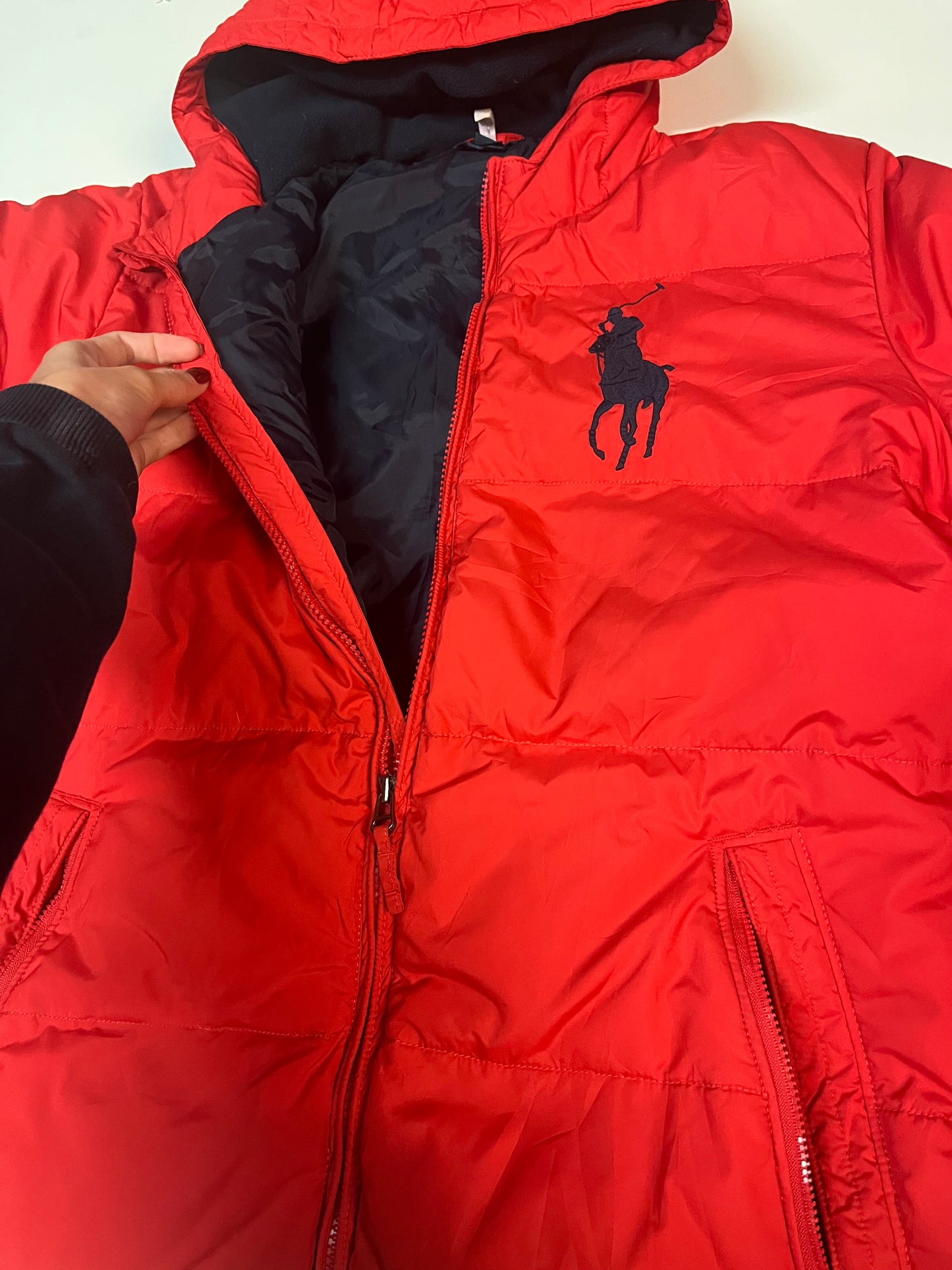 Polo Ralph Lauren Vintage Daunenjacke Kids Xl fit S 4743