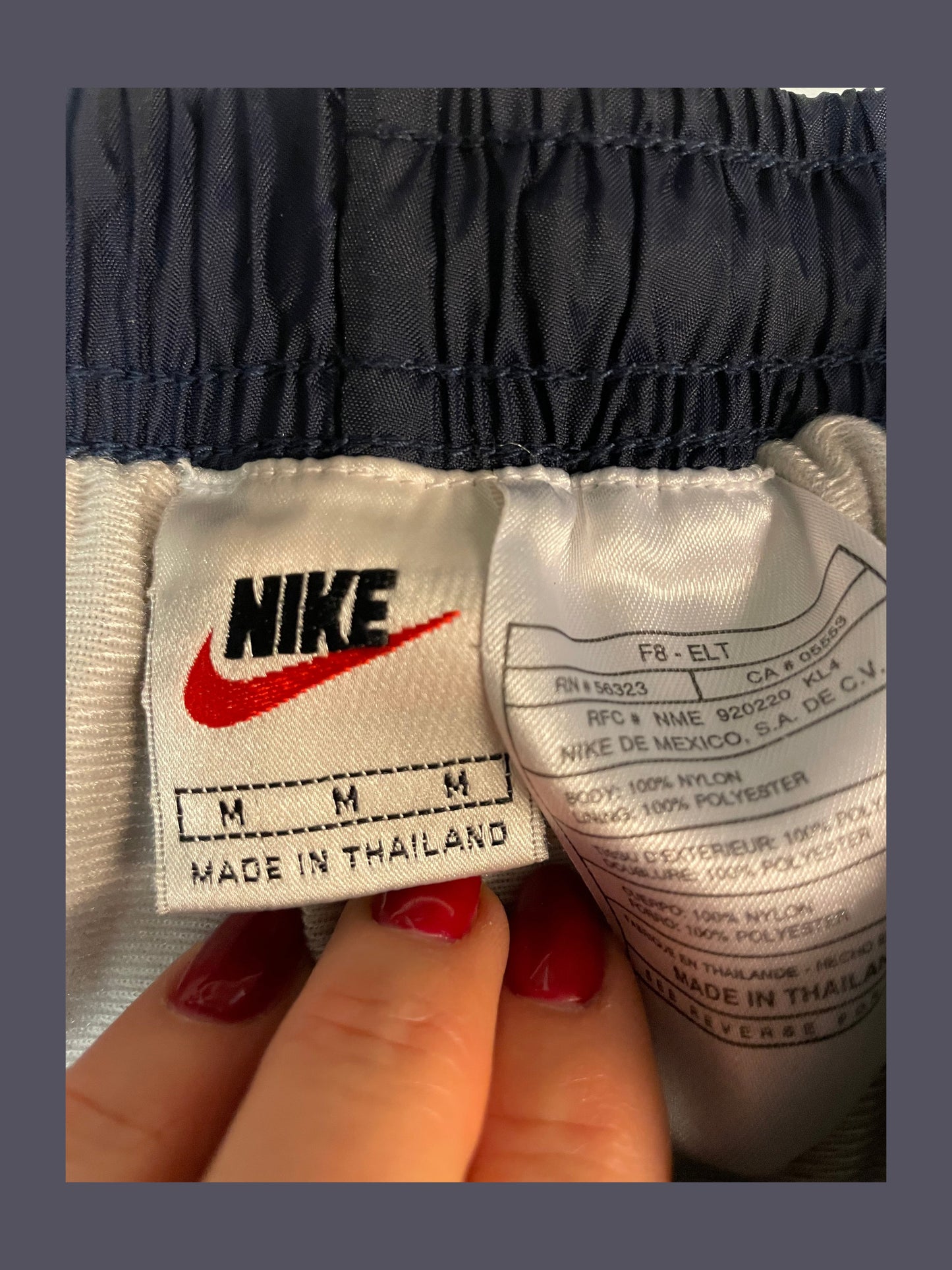 Nike Vintage Trackpants Navy M 6222