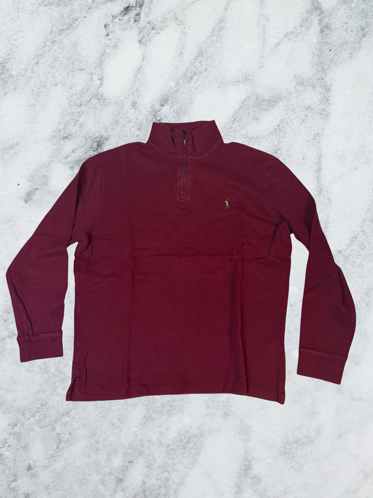 Polo Ralph Lauren Vintage Zip-pullover L Zip abgebrochen 6165