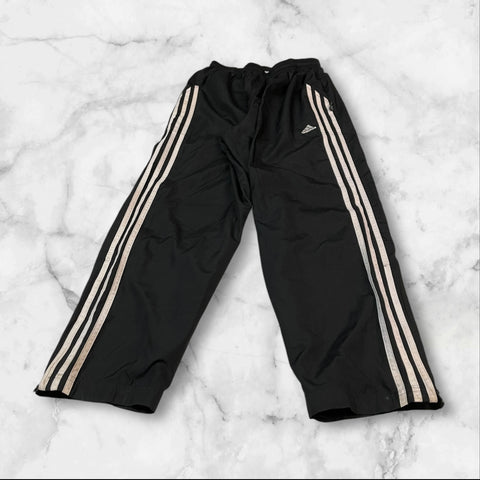 Adidas Vintage Trackpants Baggy Nylon Stoff aus Regenjacke S 9483