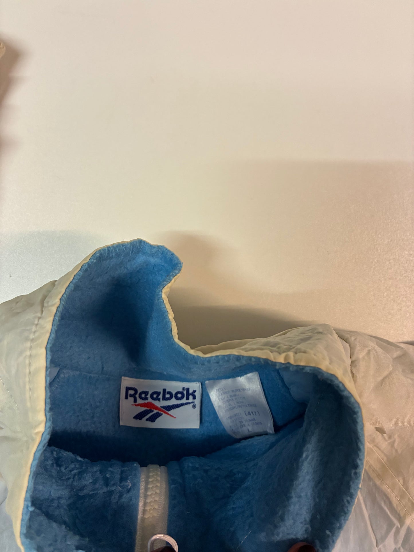 Vintage Reebok Jacke gefüttert mit fleece L 5918