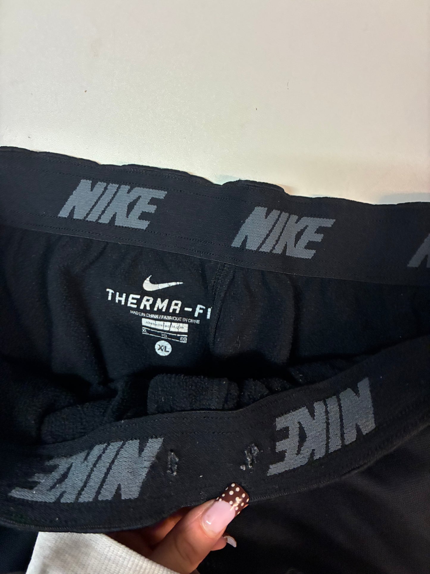 Vintage Nike Trackpants baggy XL fit M gefüttert Schnur fehlt 6428