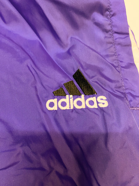 Adidas Vintage Trackpants, Baggy, Nylon Stoff aus Regenjacke XL #8733