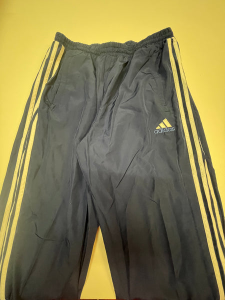 Adidas Vintage Trackpants Baggy Nylon Stoff aus Regenjacke #8951