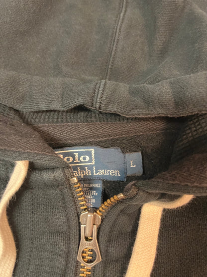 Polo Ralph Lauren Vintage Sweatjacke L schwarz #4131