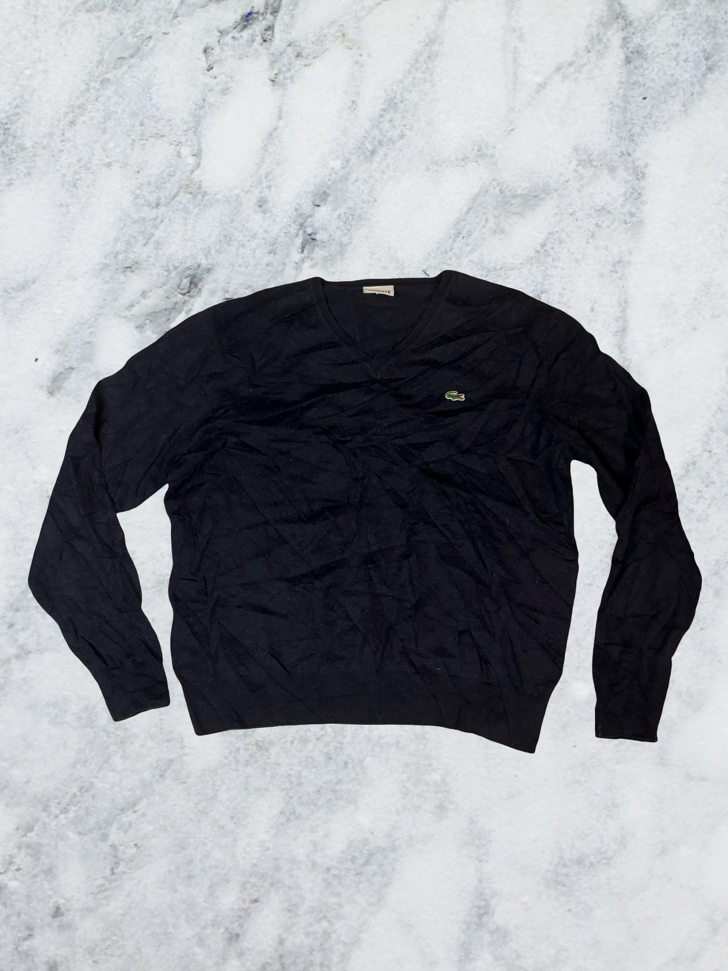 Lacoste Vintage Pullover M 50% Wolle 5873