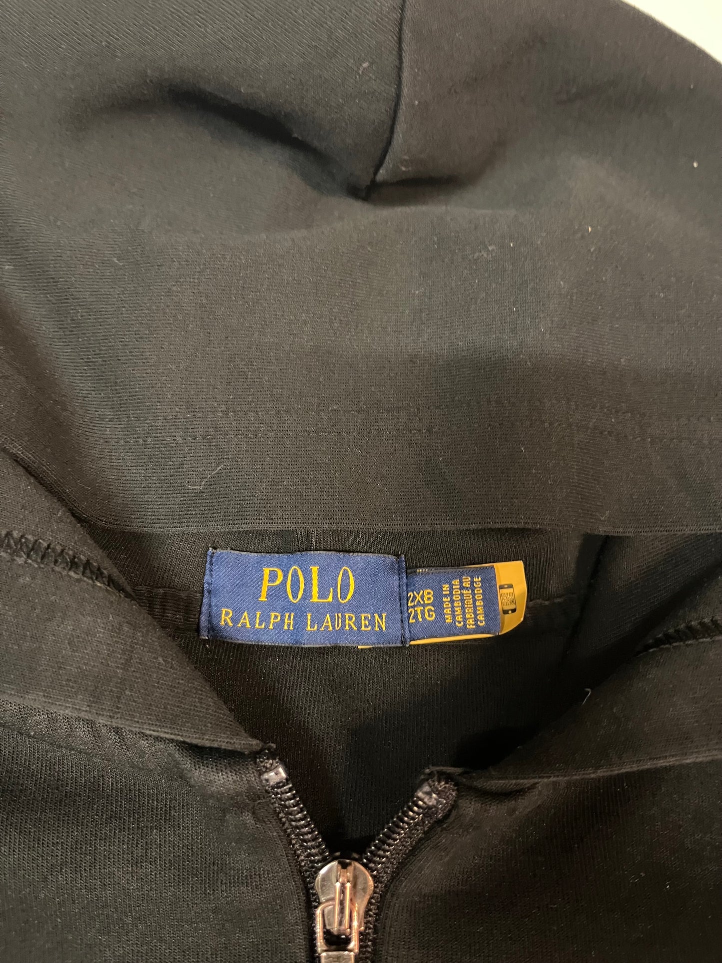 Polo Ralph Lauren Vintage Sweatjacke schwarz 2Xl #4124