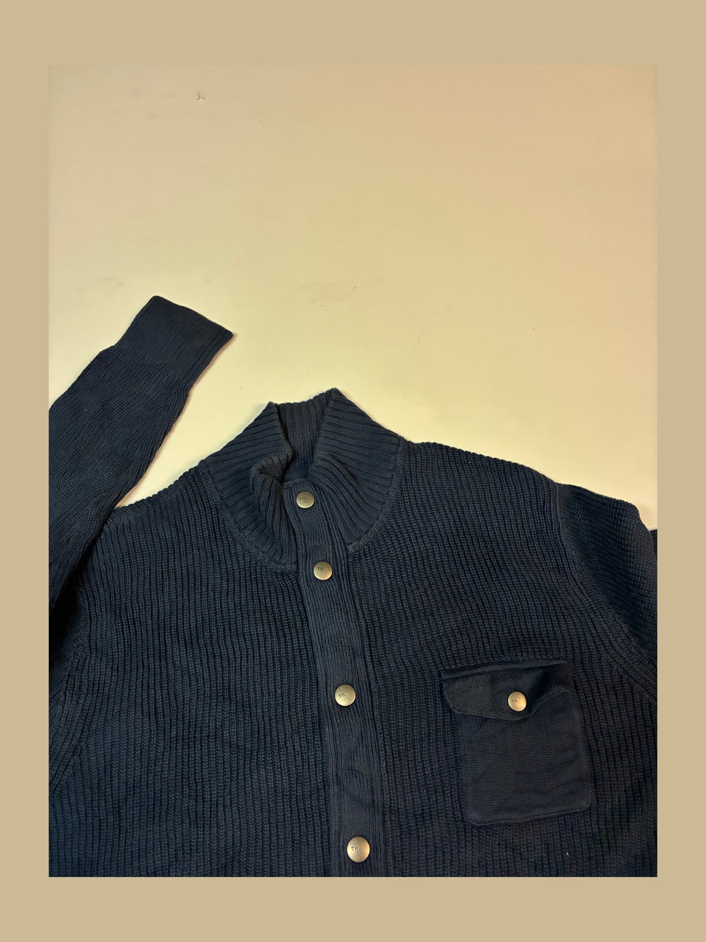 Vintage Tommy Hilfiger Strick Cardigan L 6305