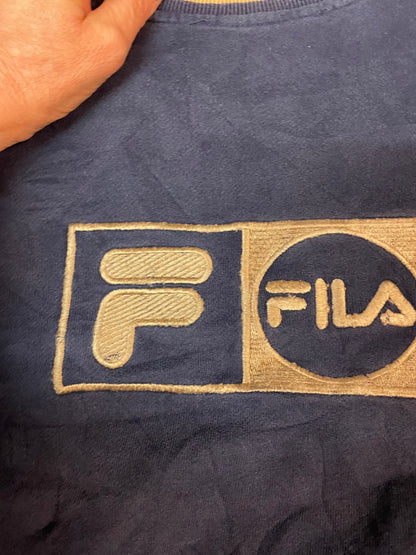Fila Vintage Sweatshirt Gestickt M 5893