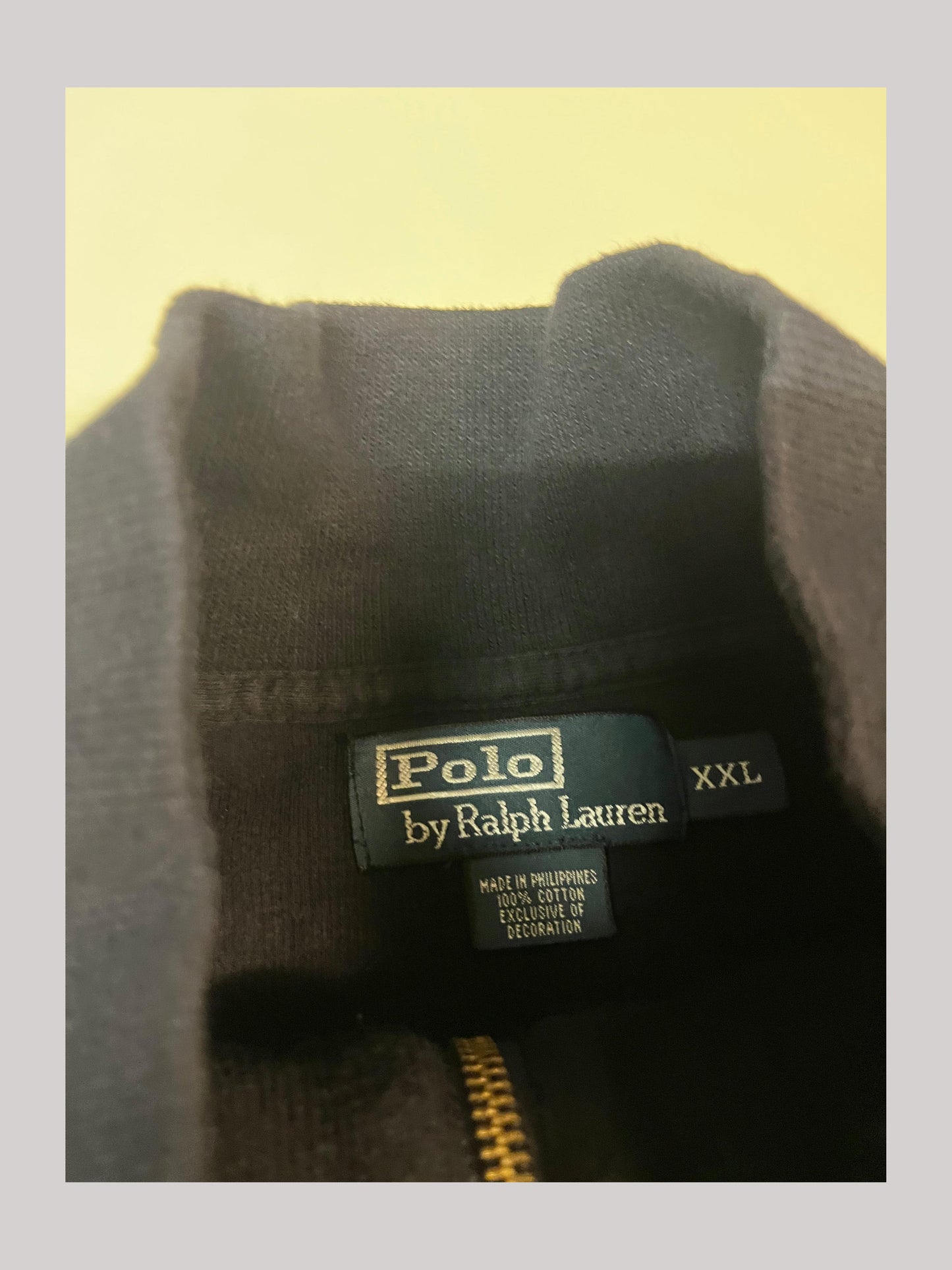 Polo Ralph Lauren Vintage Zipper Navy Xxl 4234