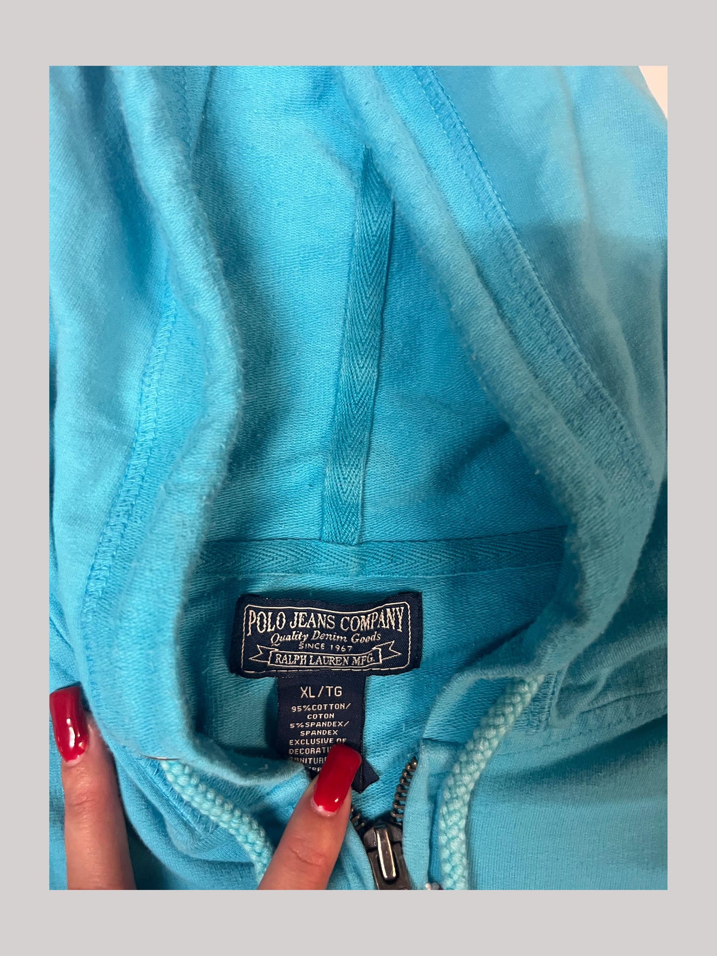 Vintage Polo Ralph Lauren Hoodie XL fit S 4277