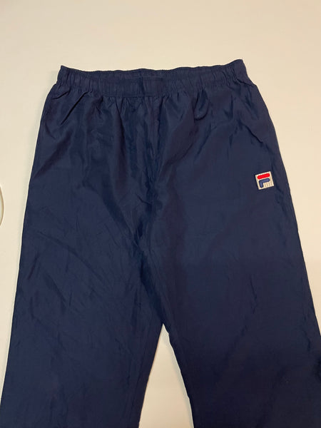 Fila Vintage Trackpants Baggy Nylon Stoff aus Regenjacke #9175 Gr L-XL