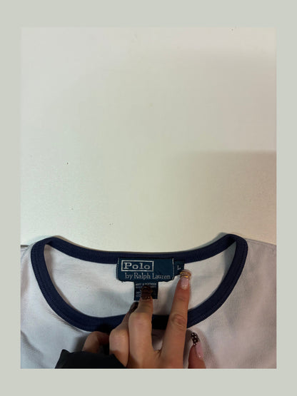 Vintage Polo Ralph Lauren Tshirt L fit M 6467