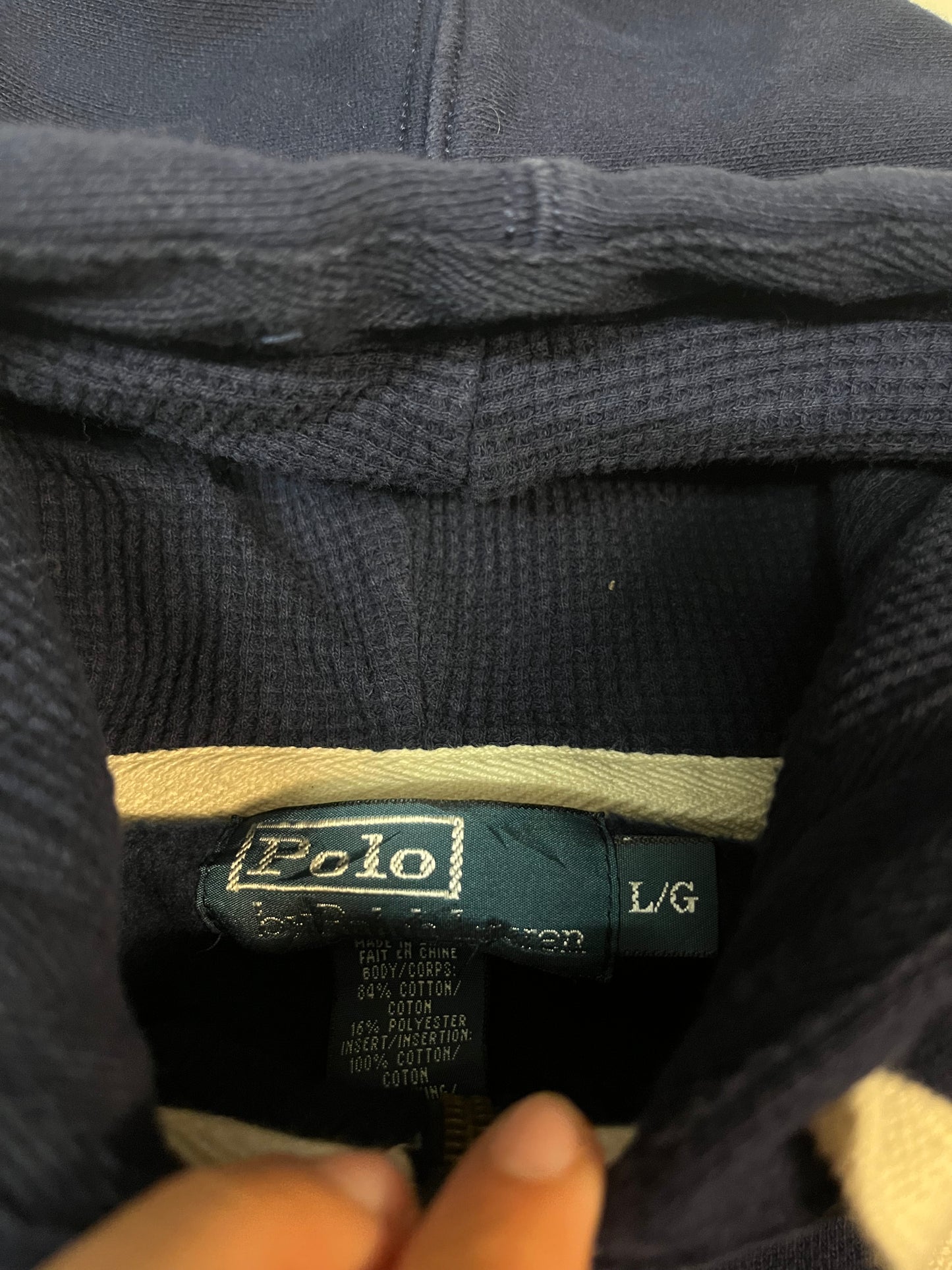 Polo Ralph Lauren Vintage Zipper Navy L 4244