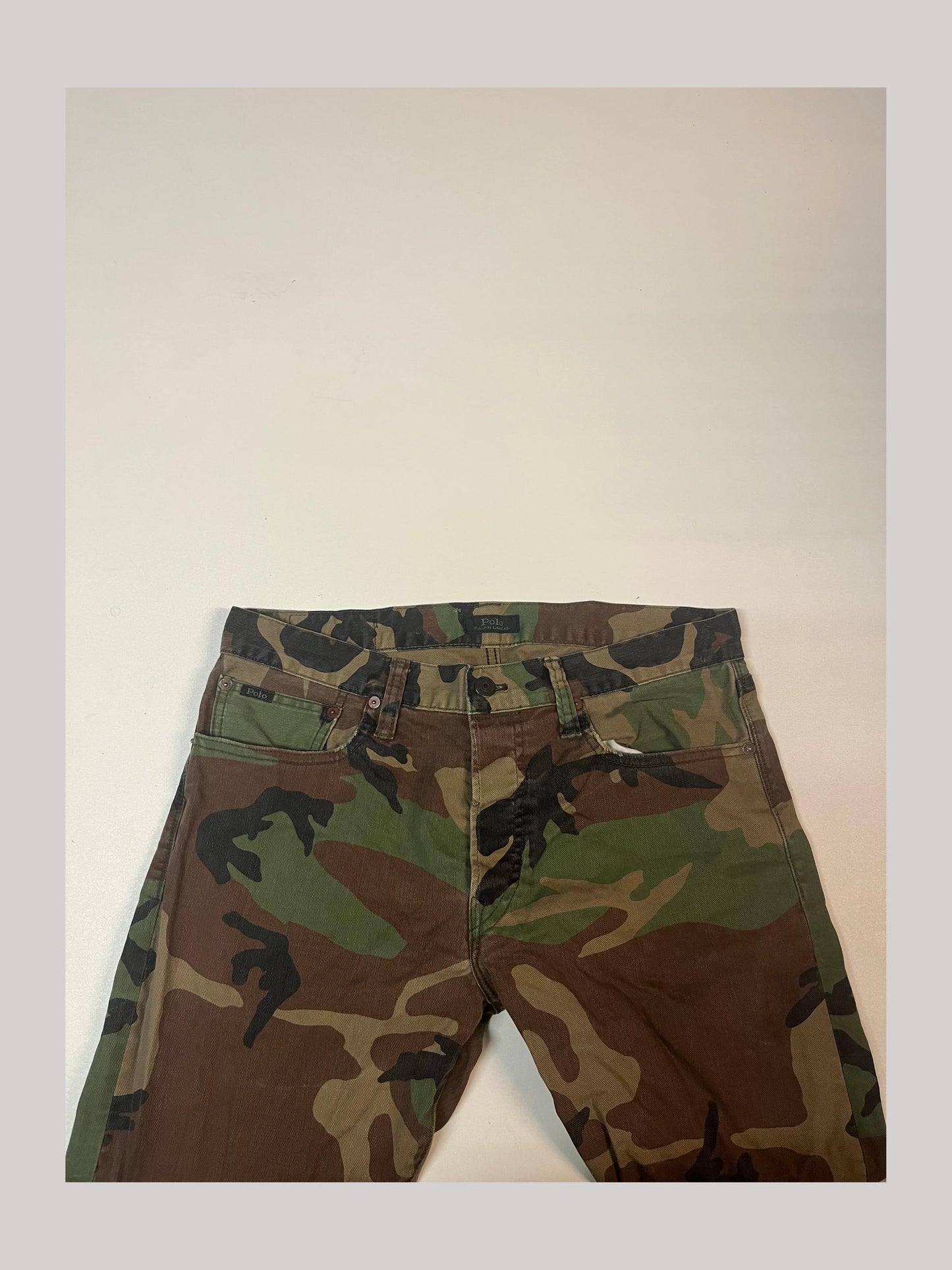 Polo Ralph Lauren Vintage Jeans Cargo Muster W32 L32 3479