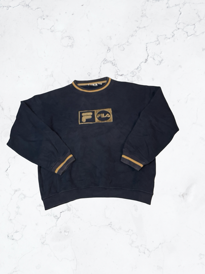 Fila Vintage Sweatshirt Gestickt M 5893