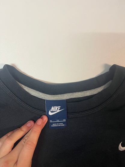 Vintage Nike Sweatshirt XL fit M schwarz bestickt 5731