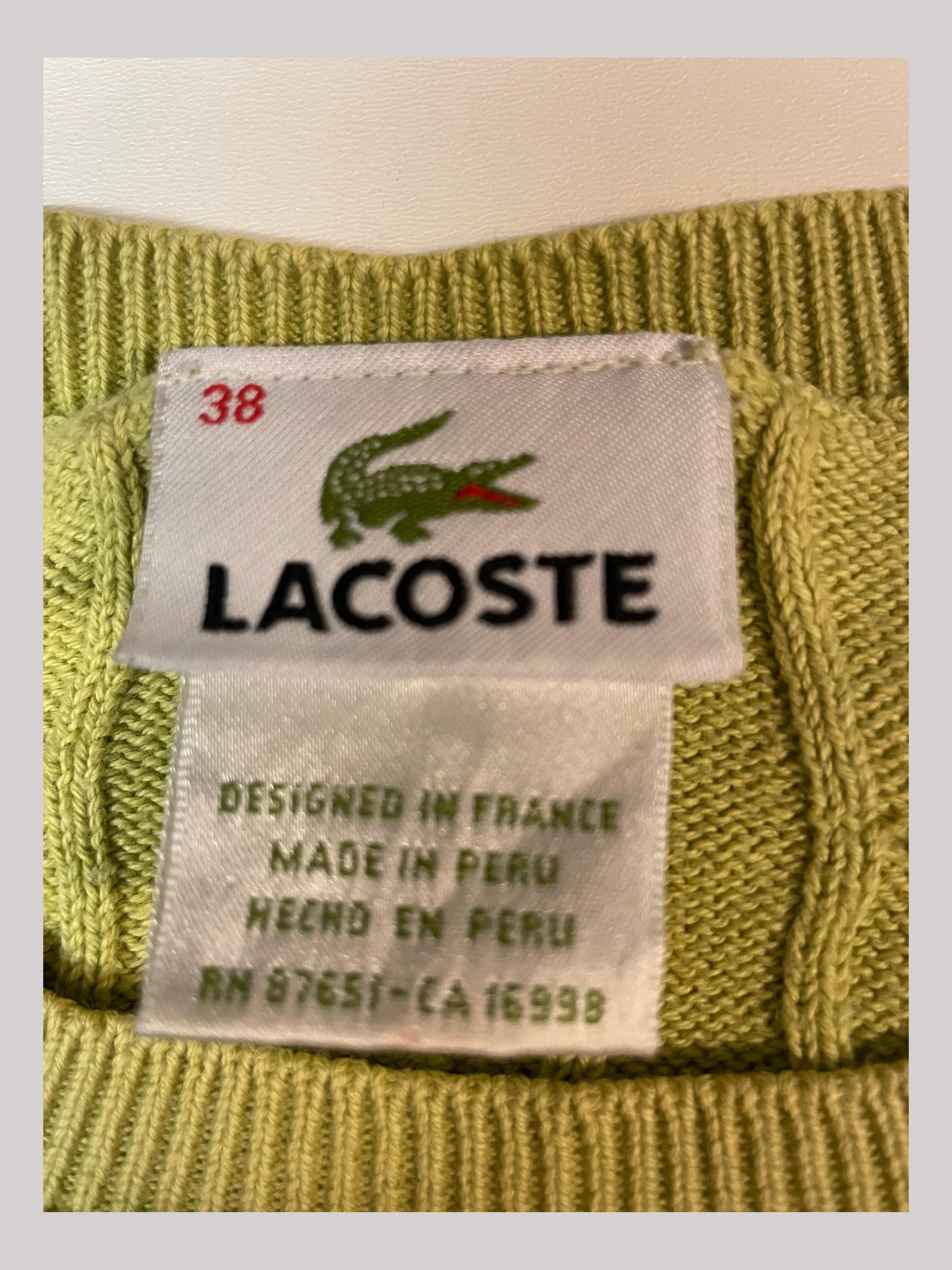Lacoste Vintage Damen Pullover XS 4630
