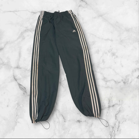 Adidas Vintage Trackpants Baggy Nylon Stoff aus Regenjacke #9235 Gr L