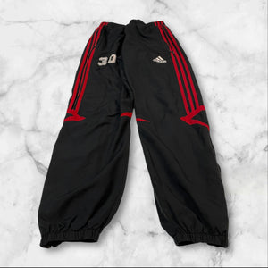 Adidas Vintage Trackpants Baggy Nylon Stoff aus Regenjacke XS-S 9513