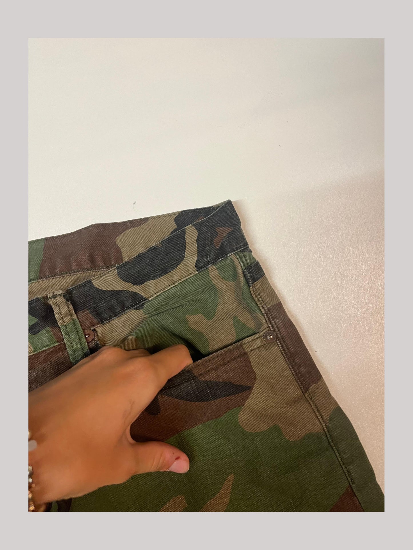 Polo Ralph Lauren Vintage Jeans Cargo Muster W32 L32 3479