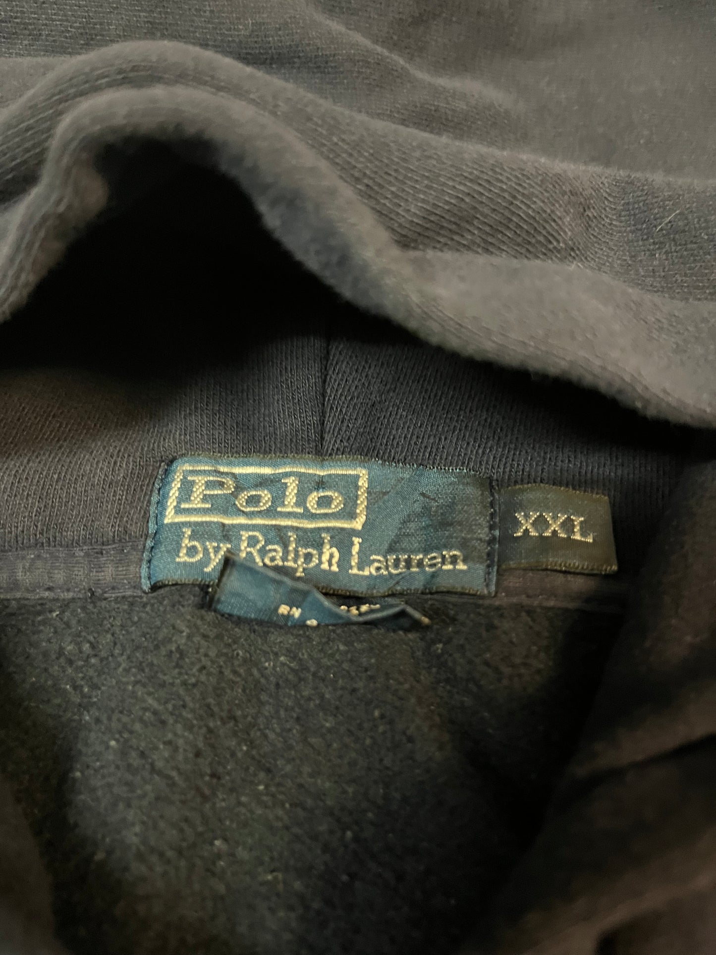 Polo Ralph Lauren Vintage Sweatshirtjacke Xxl Navy #4121
