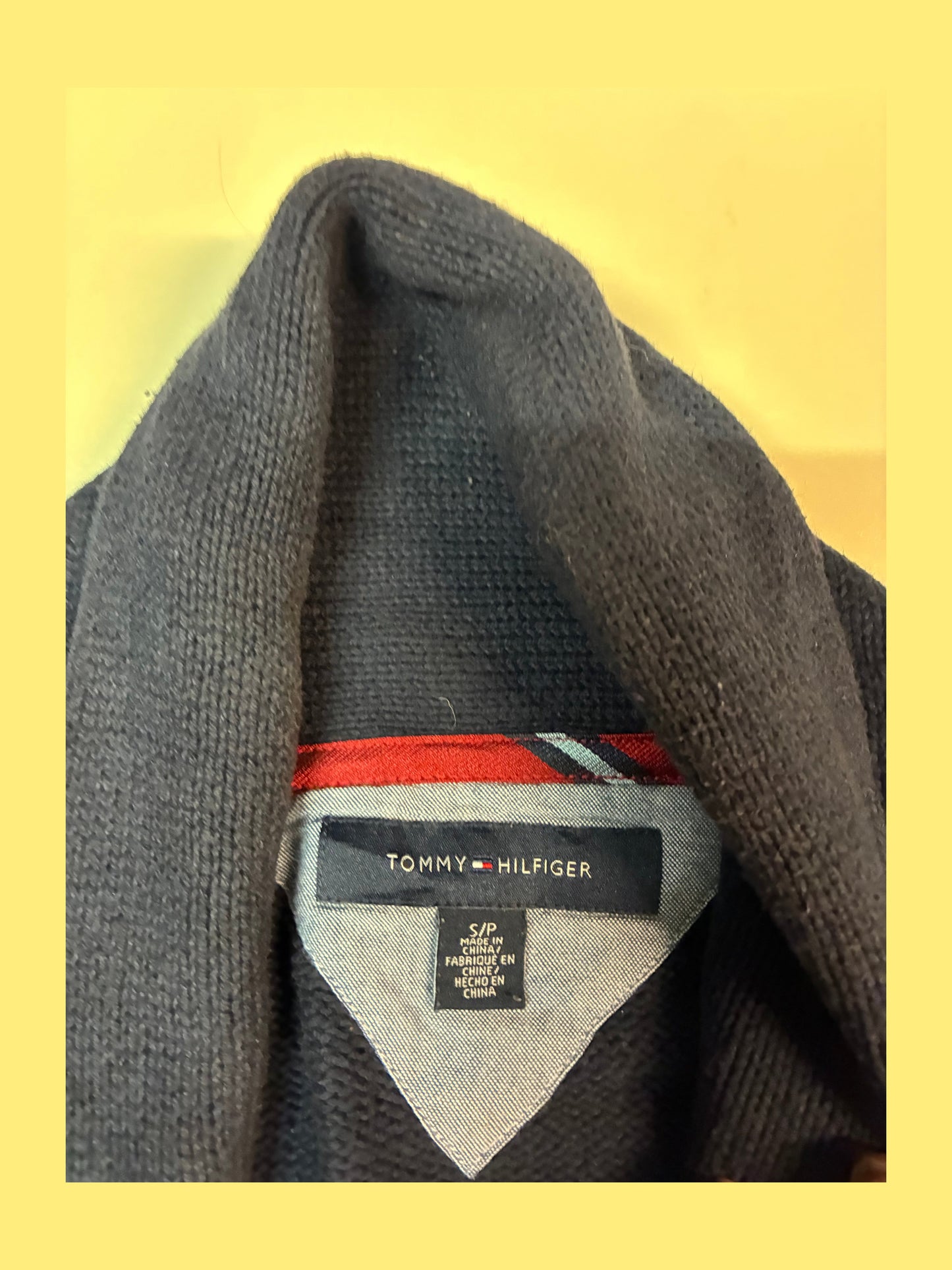 Vintage Tommy Hilfiger Strick Cardigan S 6298