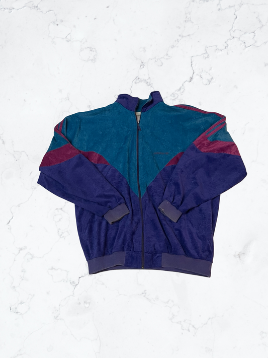 Adidas Vintage Trackjacket Stoff Like Samt L 5970