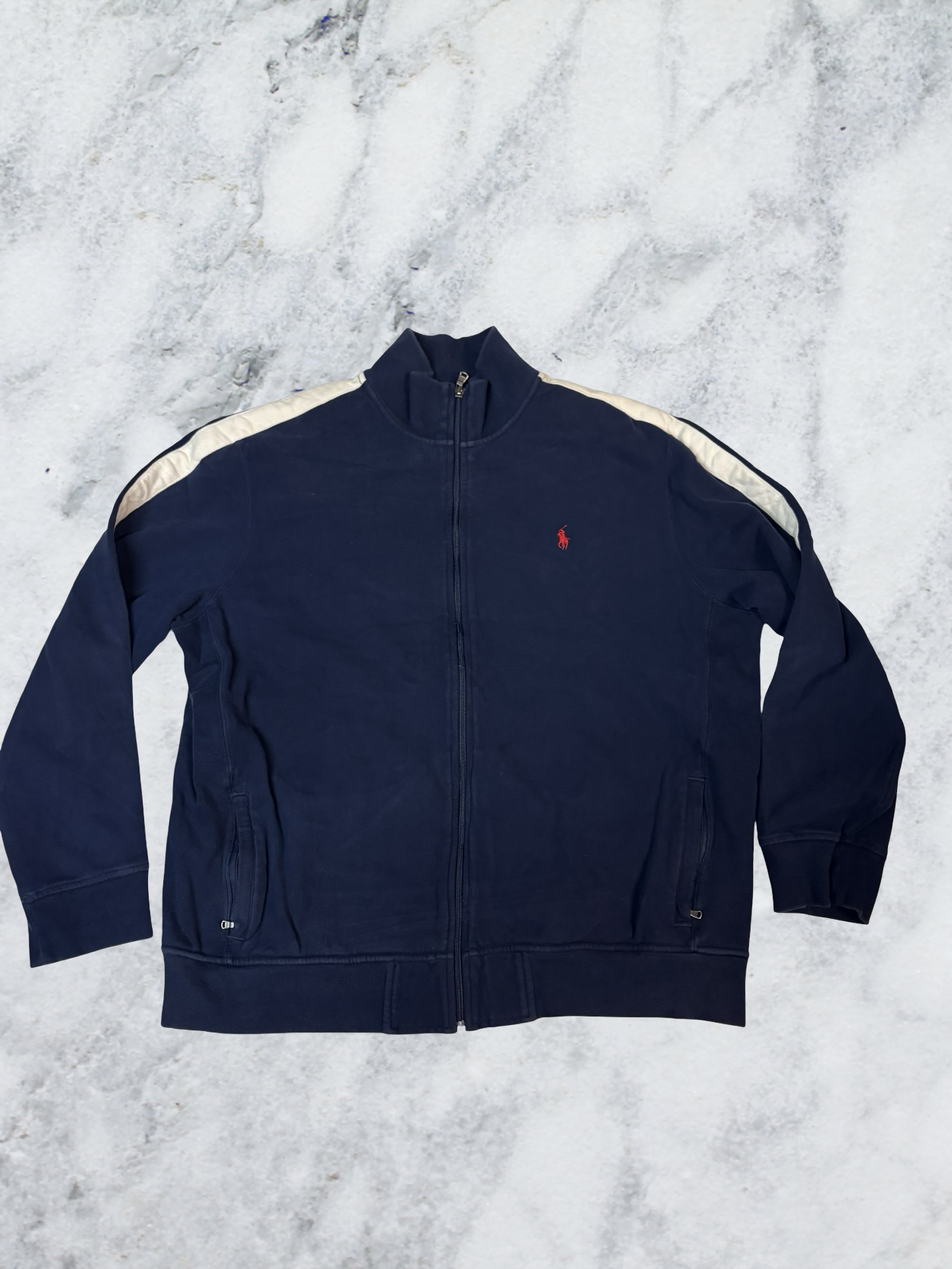 Polo Ralph Lauren Vintage Zipper Xxl Navy 6324