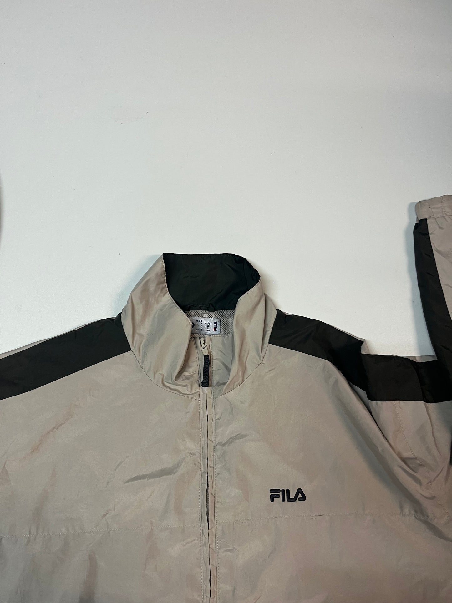 Vintage Fila Trainingsjacke L fit XL beige 5076