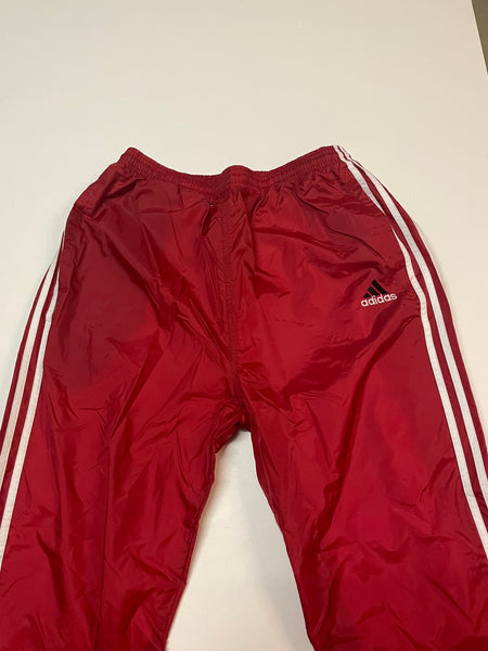 Adidas Vintage Trackpants Baggy Nylon Stoff aus Regenjacke #9355 Gr L